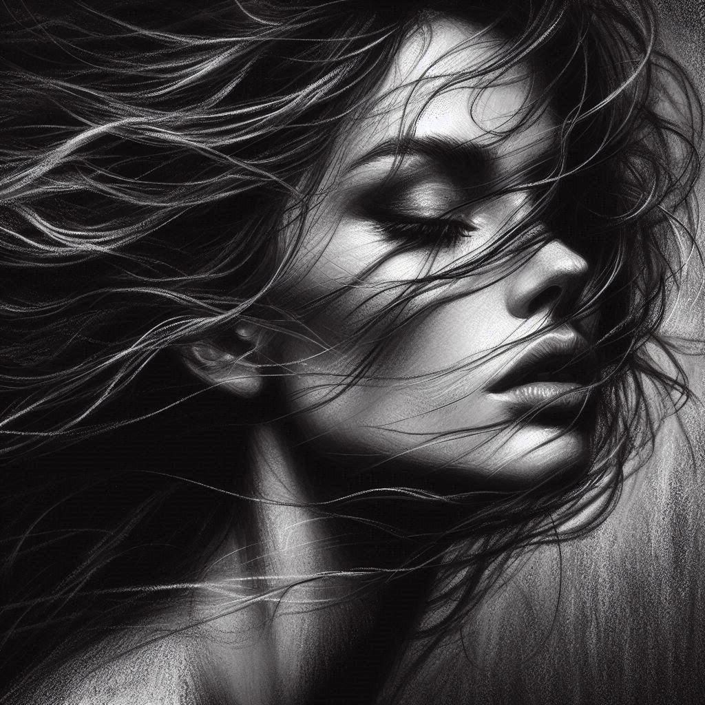 Classic Charcoal Drawing