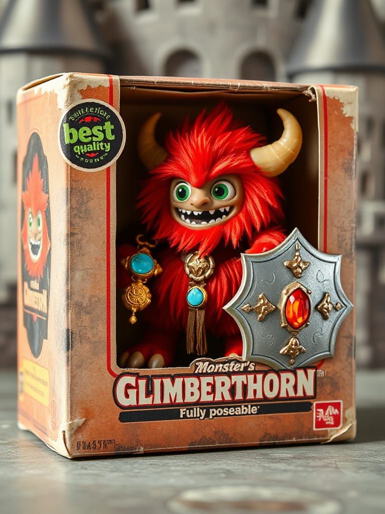Vintage Glimberthorn action figure! Fully poseable!