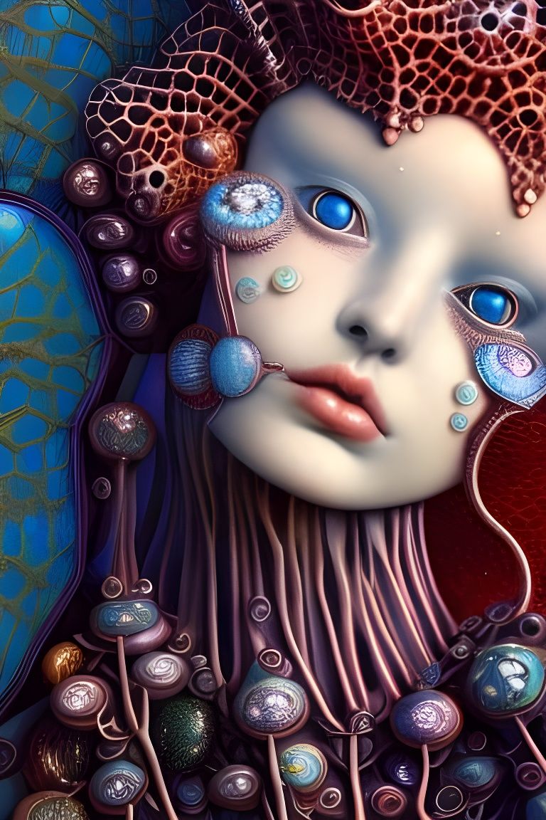 Glass Ceramic Creatures in Hyperdetailed 3D