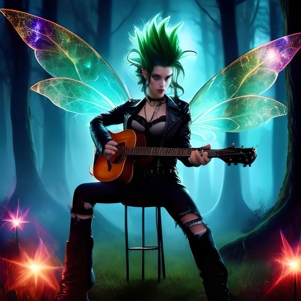 Goth Punk Fairies Riot in Enchanted Forest