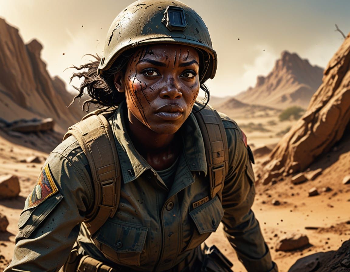 Gritty Desert Warrior