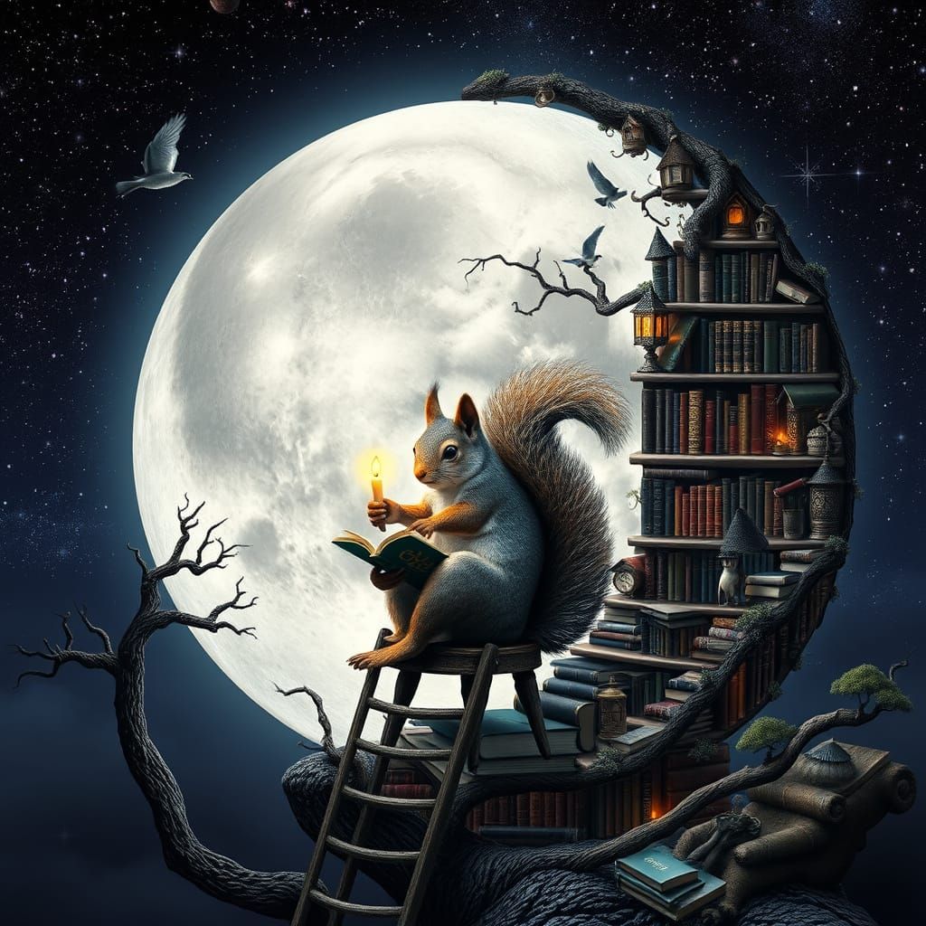 Ethereal Library within the Silver Moon