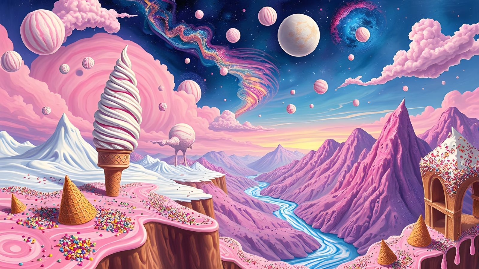 Melting Dreams: A Surreal Scoopscape