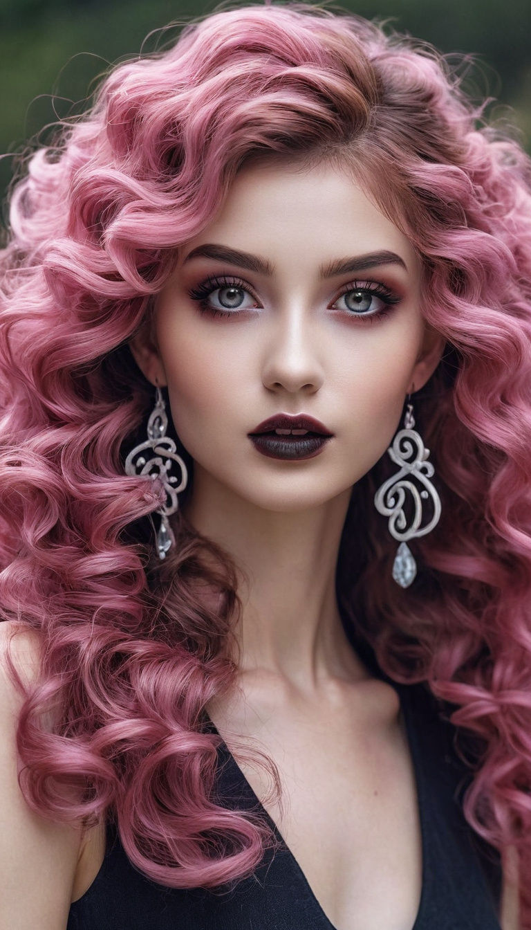 Enchantress with Mystical Powers Under Starry Night