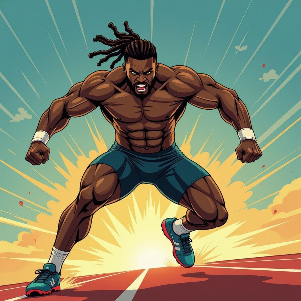 Exclusive NFT Sport Athlete in Comic Book Style