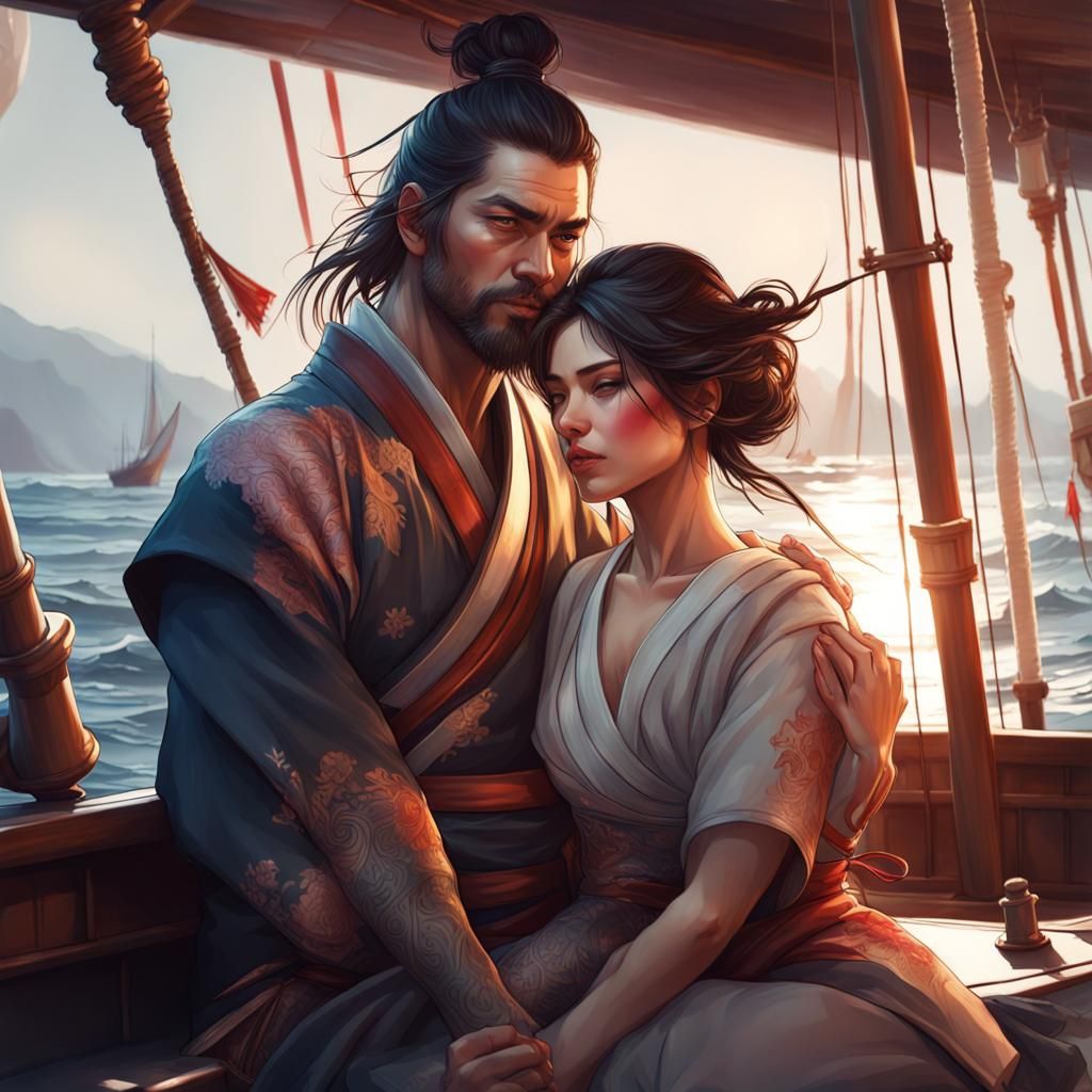 Samurai and Wife: Love on a Sailboat