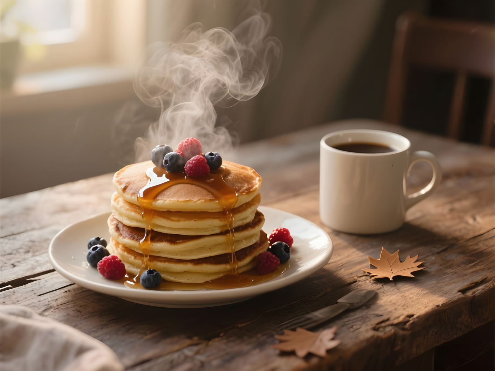 AI Generated Image of a Simple Breakfast Scene