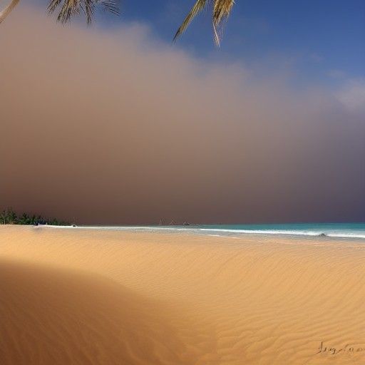 AI Rendition of a Tropical Sandstorm