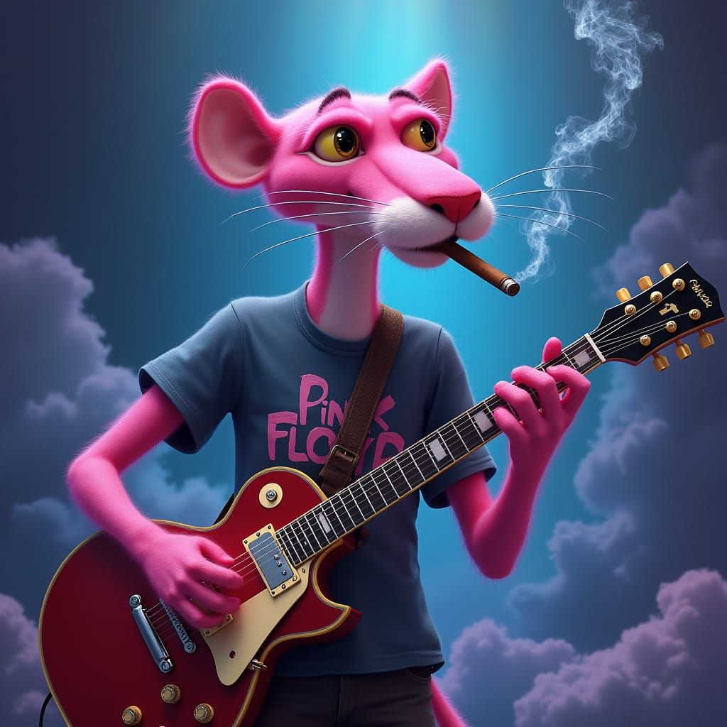 The Pink Panther Channels Pink Floyd's Psychedelic Spirit