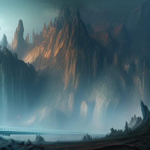 Nenets Watching News Cartoon in Detailed Matte Painting