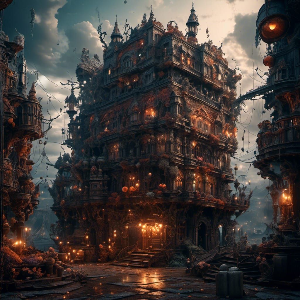 Ego Death in Hyperrealistic Unreal Engine 5 Style