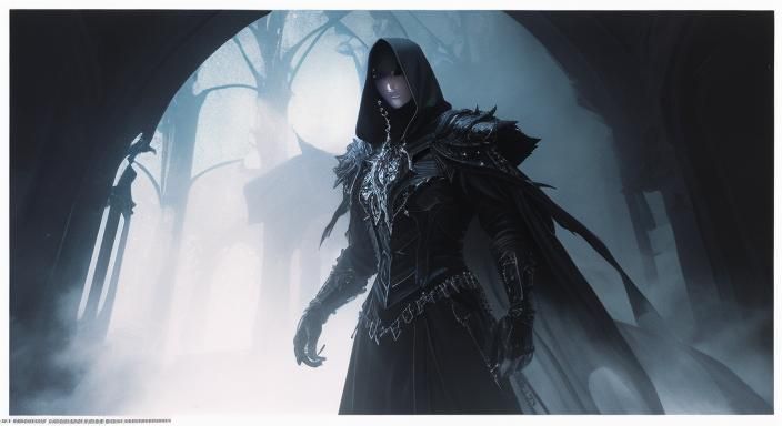 Space Ghost in Gothic Crypt: Film Noir Style