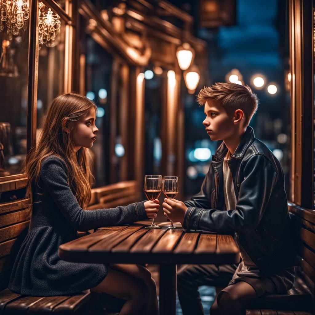 Hyperrealistic Date Scene in High Definition