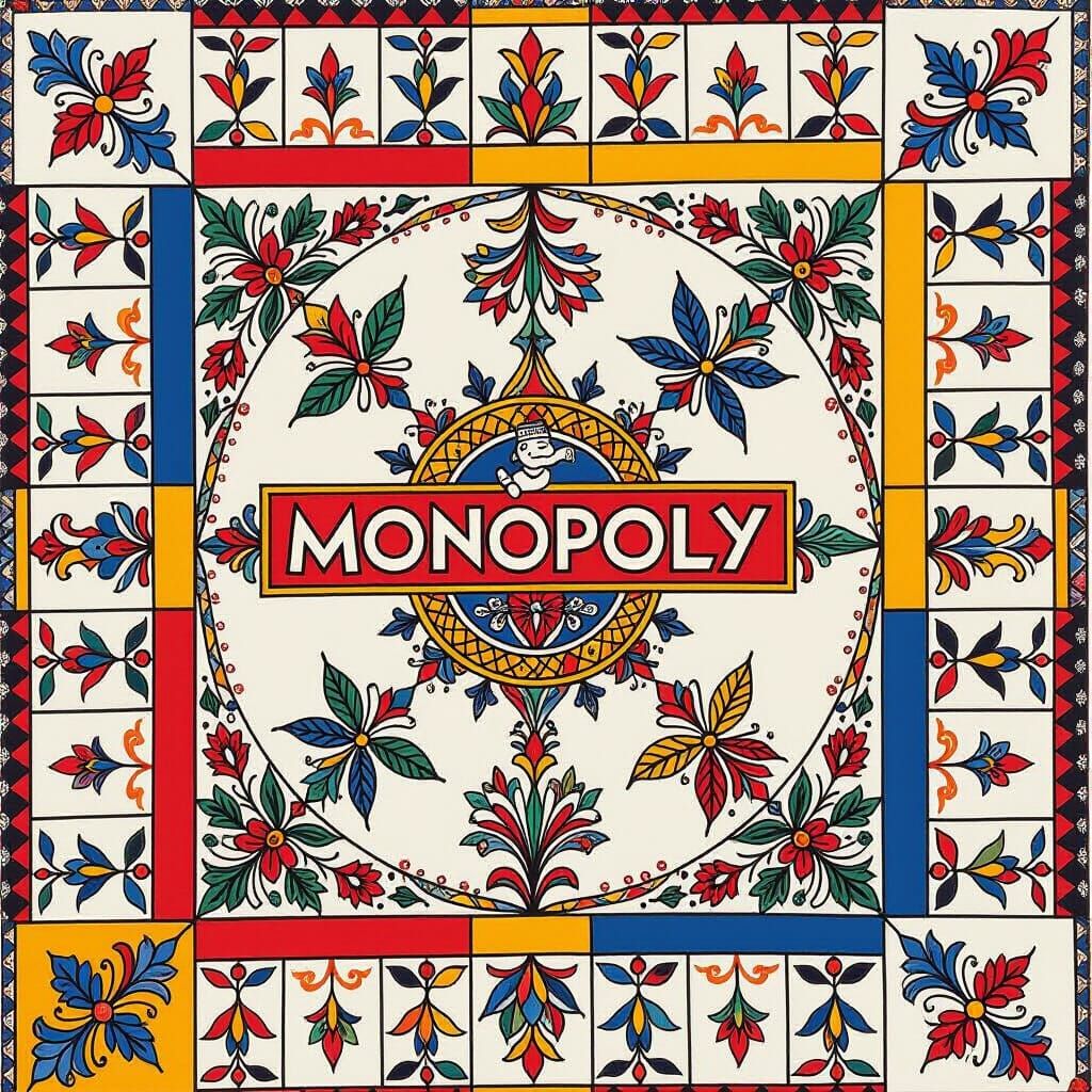🏆MONOPOLY TUMBLE DISCOVERY Madhubani Painting