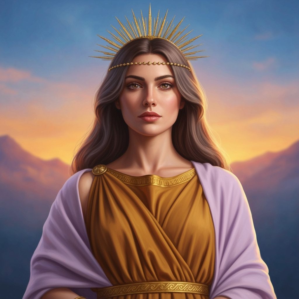 Anatole: Greek Goddess of Dawn in Digital Painting