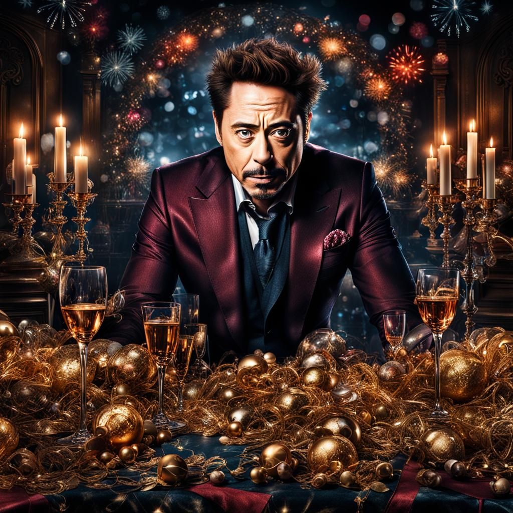 Robert Downey Jr. Celebrates New Year's Eve