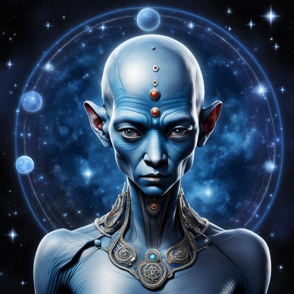 Andromedans: Beautiful Blue Humanoids Experiencing Nirvana