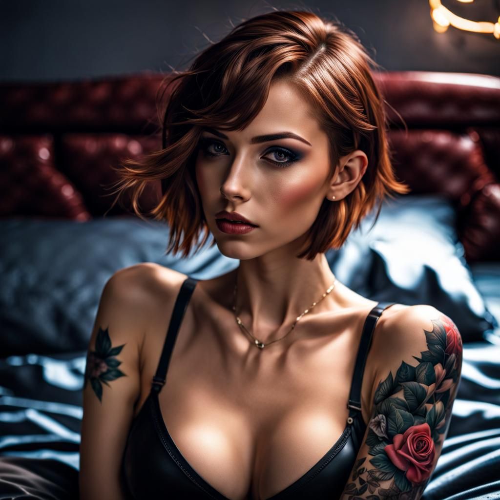 Hazel Haired Girl Portrait in Fairytale Splash Art