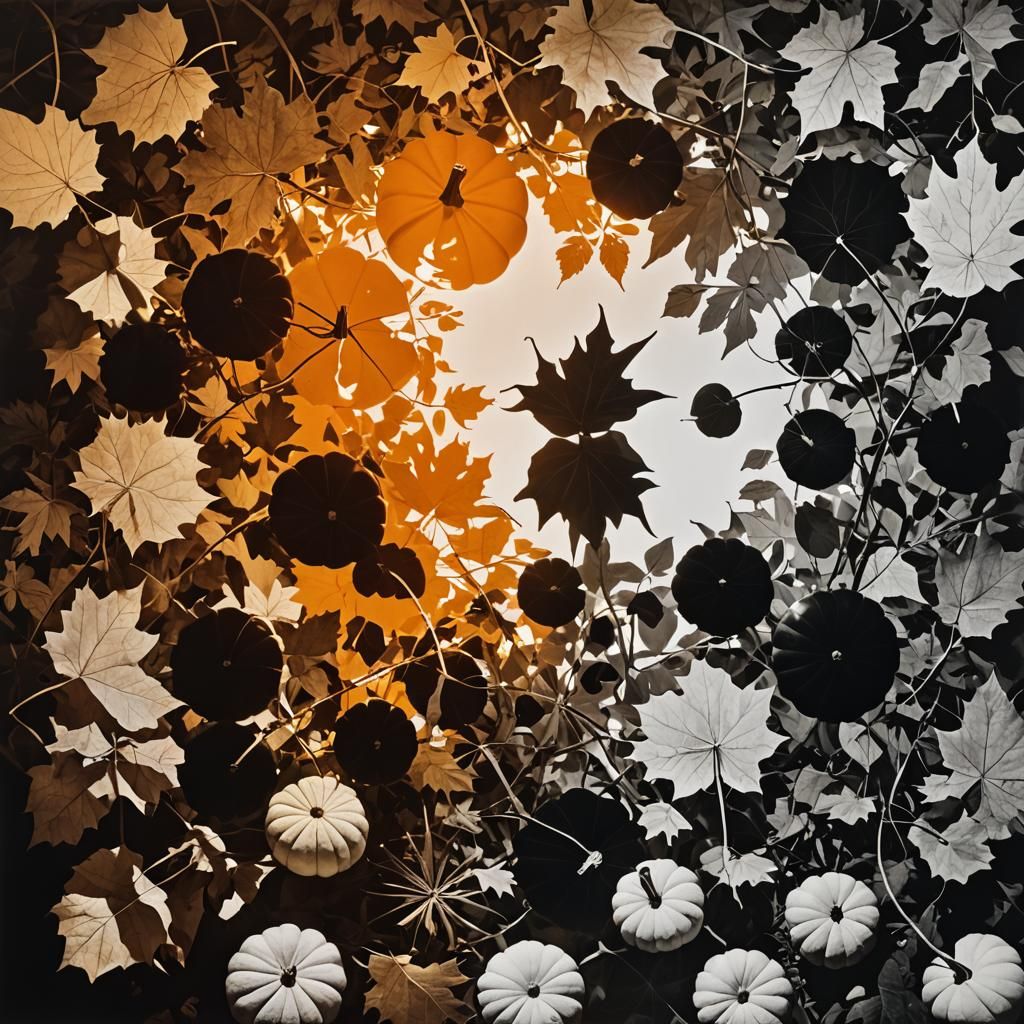 Eerie Halloween Photogram in Rayograph Style