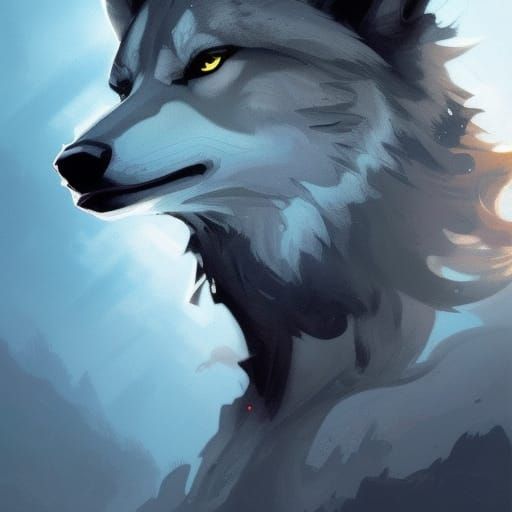 Detailed Wolf Portrait in Hyperrealistic Style