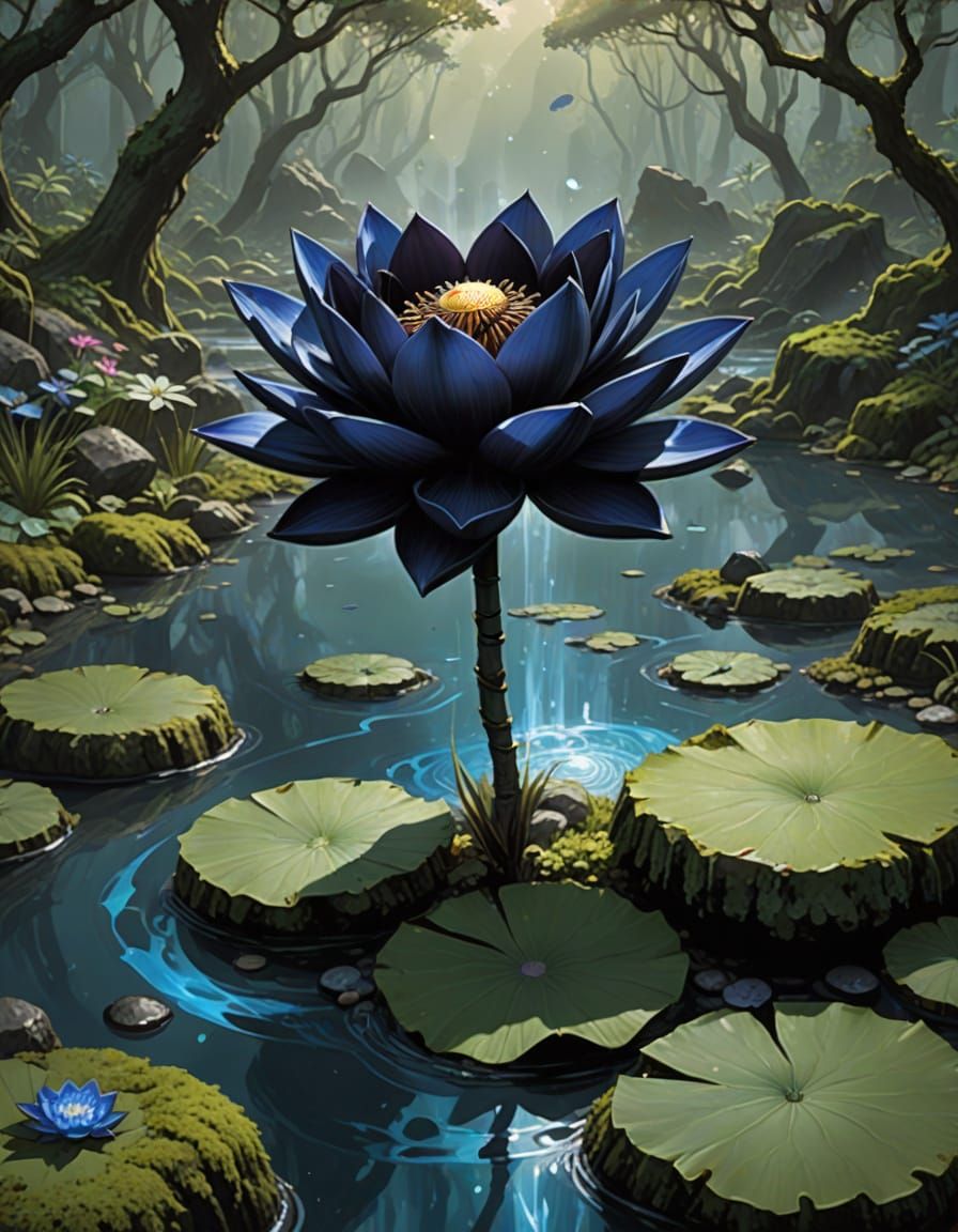 Magic The Gathering Black Lotus Card Art