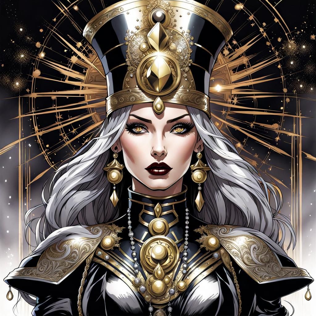 Gothic Dark Mistress in Dieselpunk Style