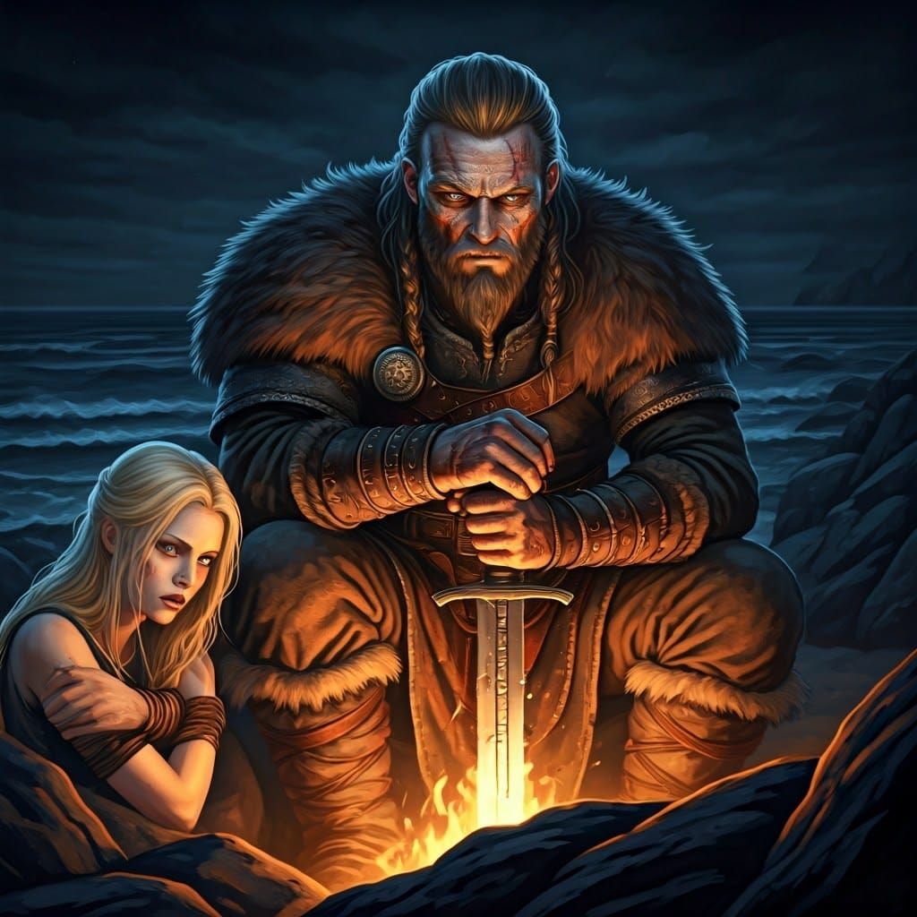 Viking Warrior of the Flickering Flame