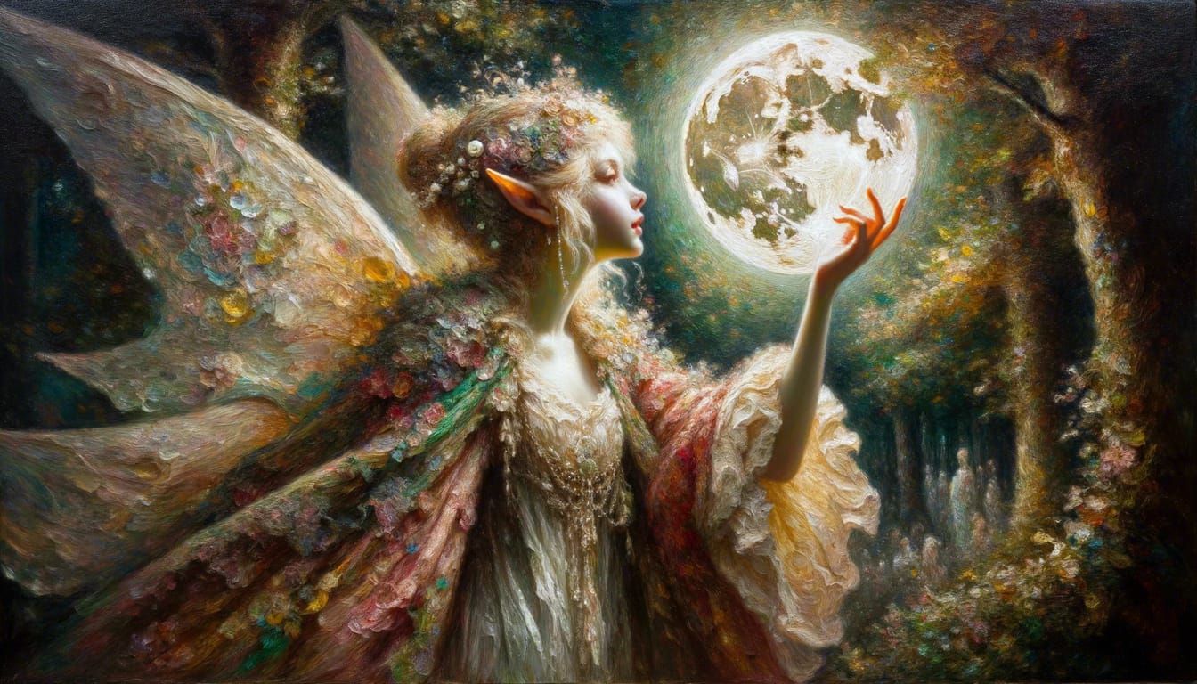 Simple AI-Generated Elf Illustration