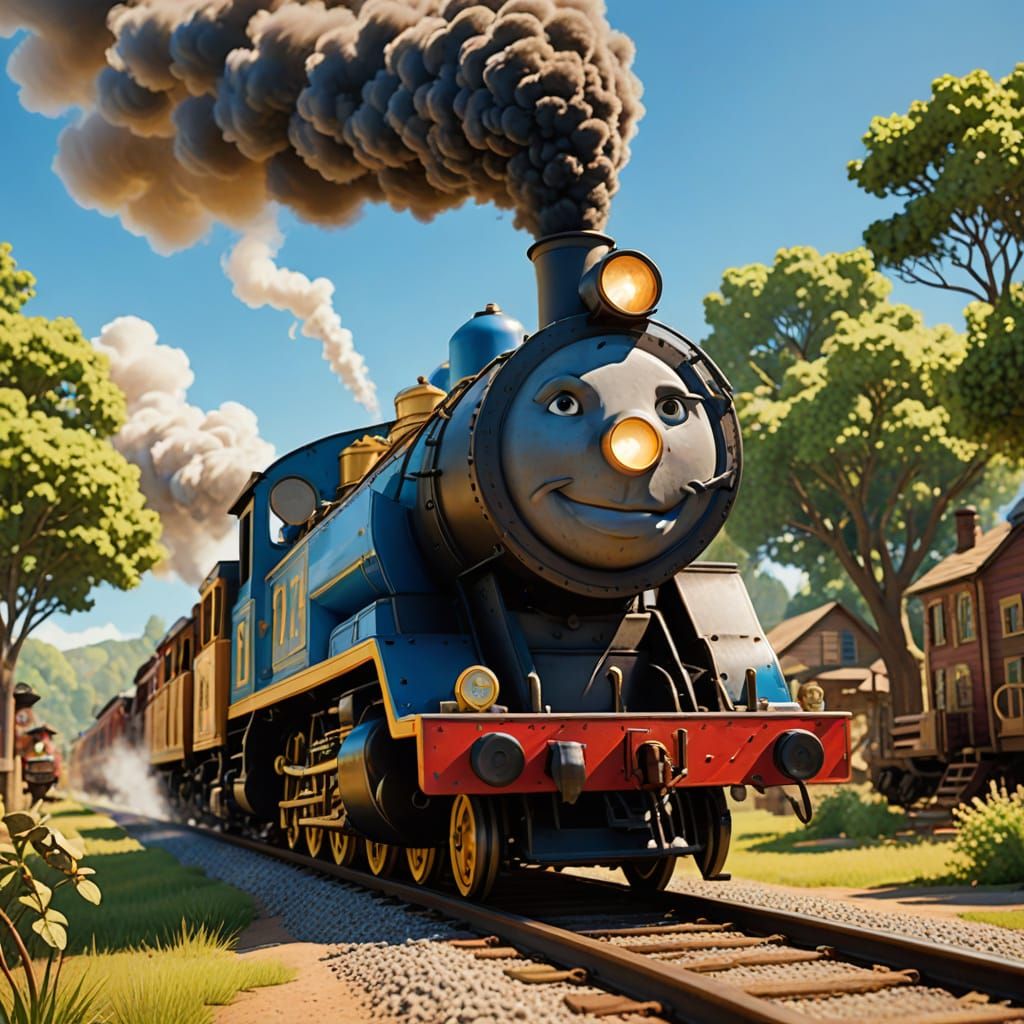 Major Payne's Pixar Adventure on the Little Engine