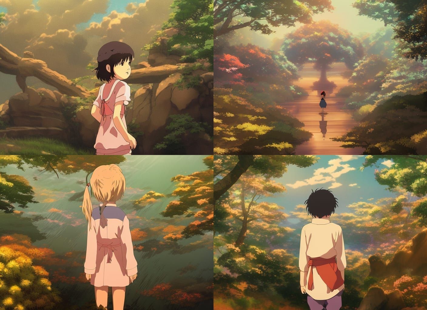 Anime Key Visual: East Asian Lake Scene