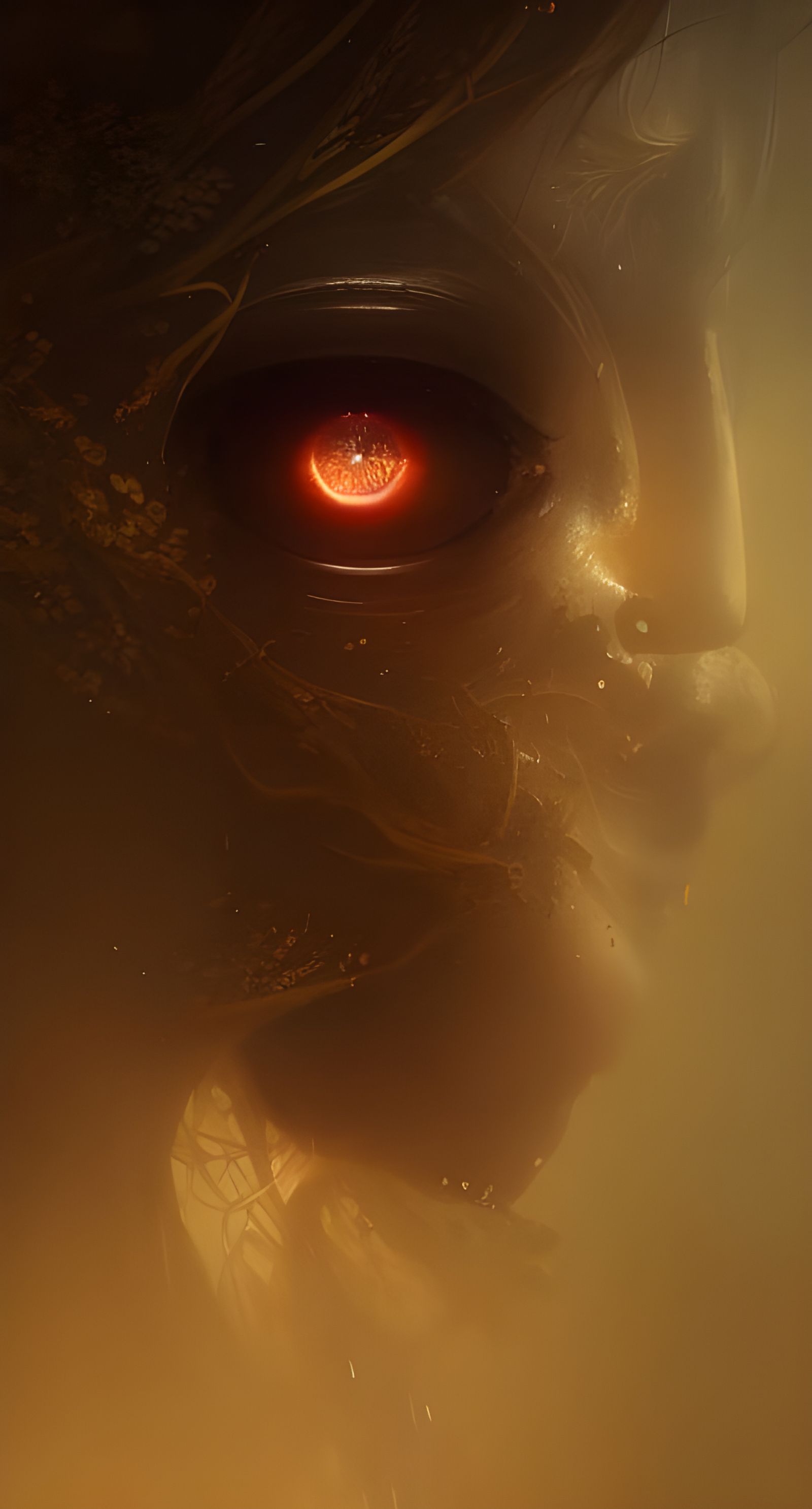 Dark Fantasy Eye in Hyperdetailed Style