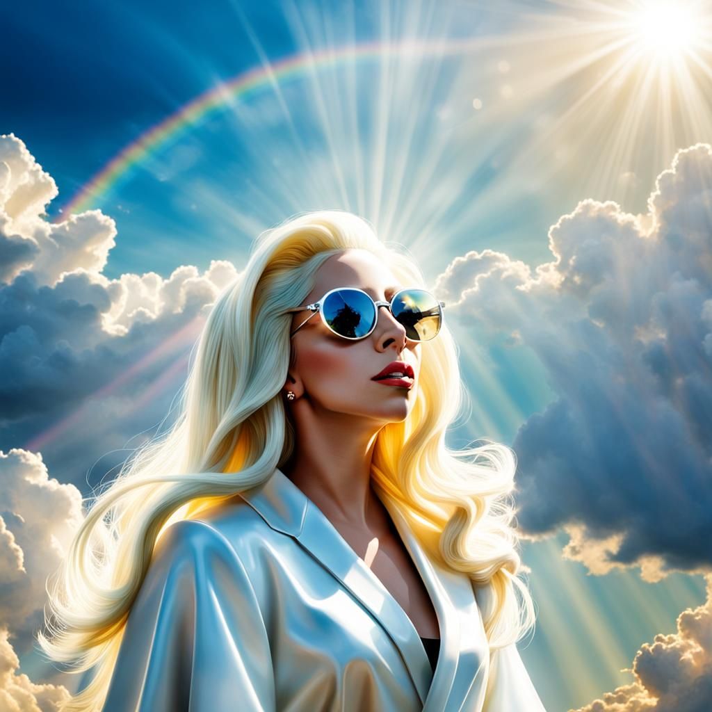 Lady Gaga in Divine Heavenly Light