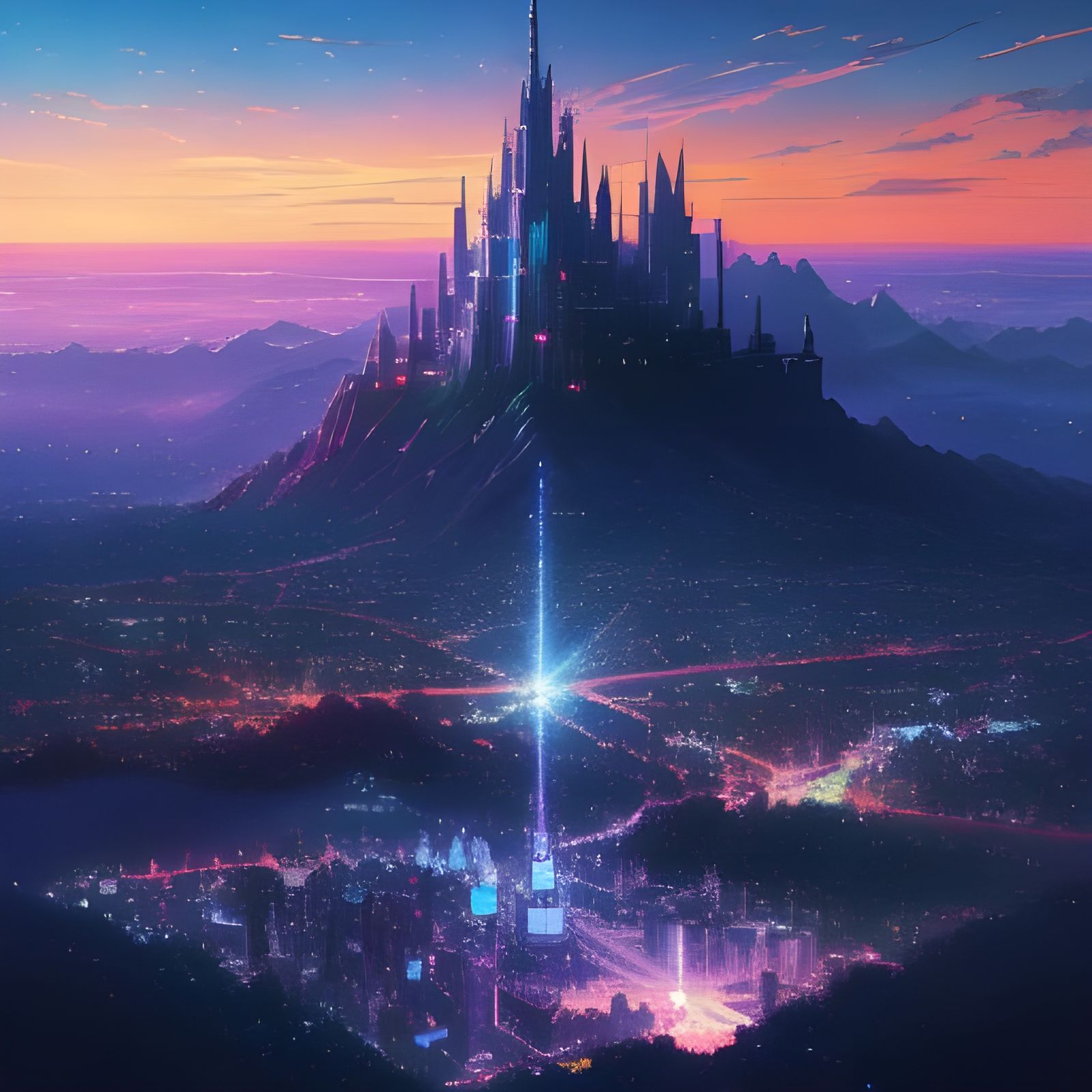 Gemstone Twilight City: Anime Key Visual