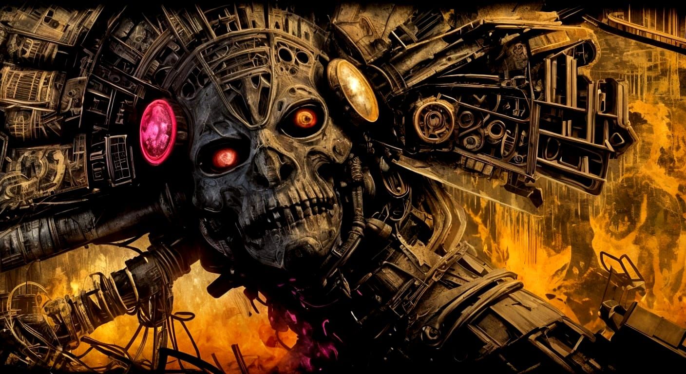 Indigenous Techno-Mysticism in Necropunk Surrealism