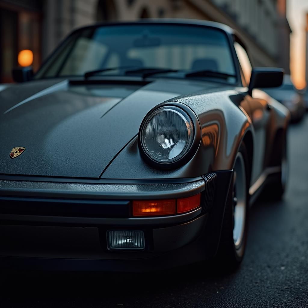 Hyperrealistic Porsche 930 Turbo 3.0 Close-up