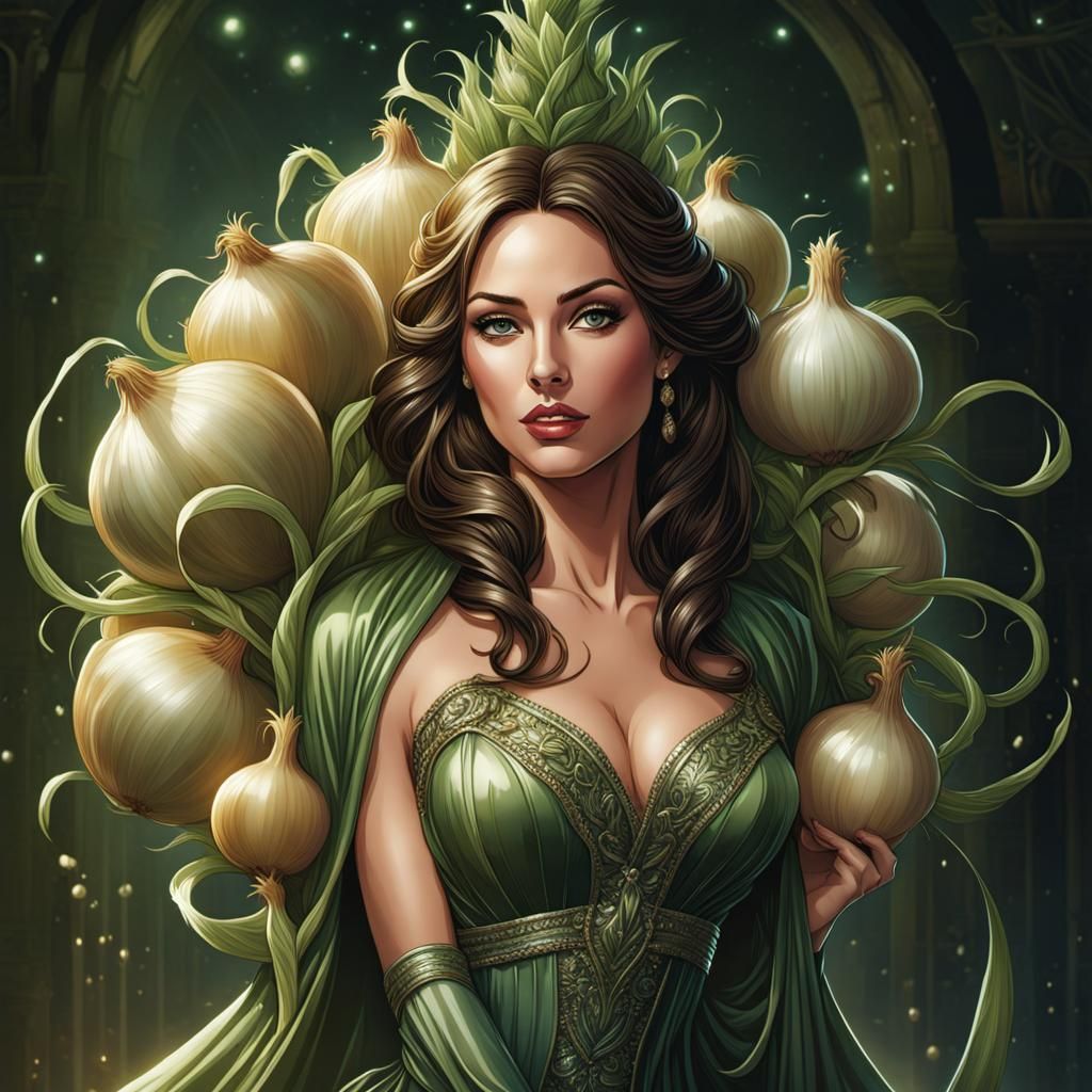 Onion Dress: Hyperdetailed Comic Book Art