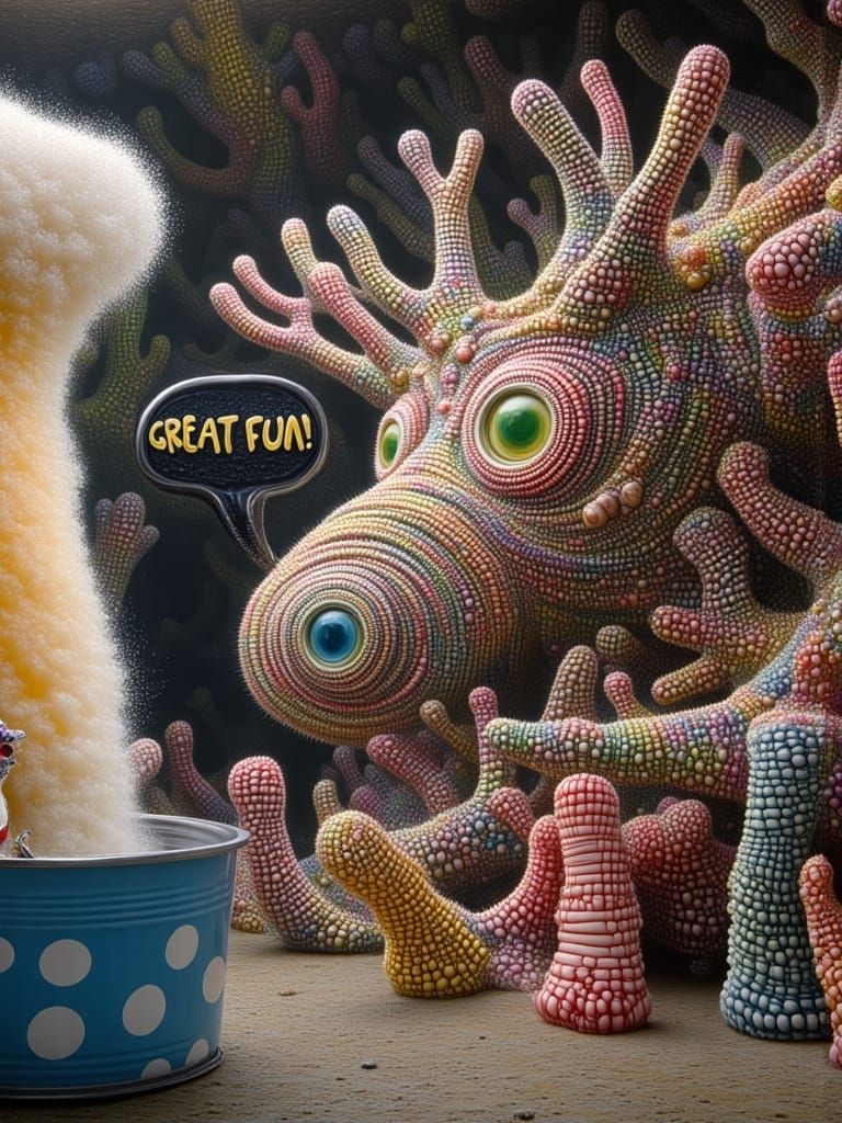 Moose in Ugly Christmas Sweater with "GREAT FUN!" Speech Bub...