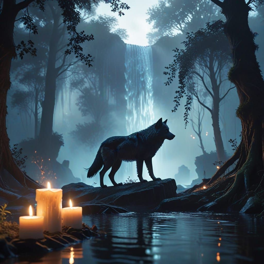 Wolf Leaps Through the Rings of Venus in a Dreamy, Ethereal ...
