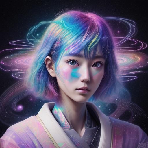 Cosmic Holographic Illustration of Japan
