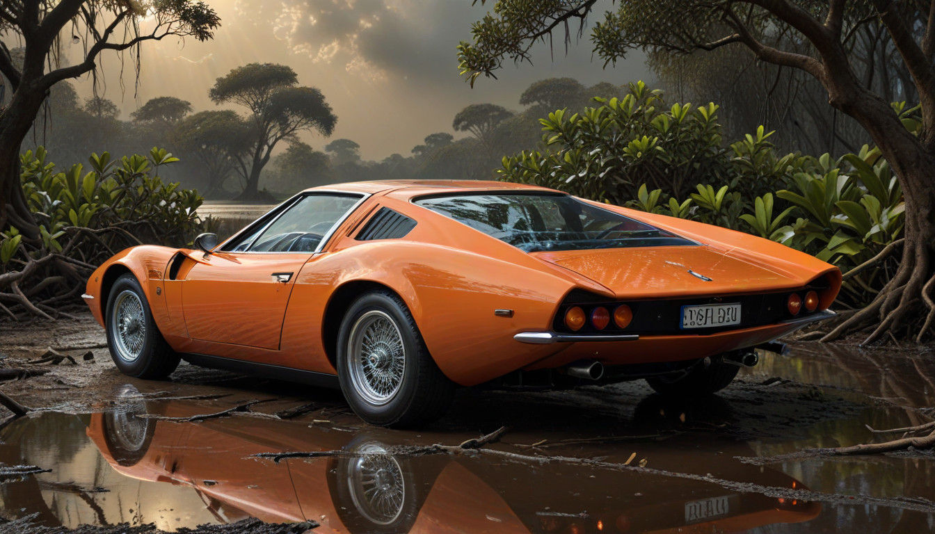 Phantasmagorical Mangrove Dreamscape in Vibrant Chiaroscuro