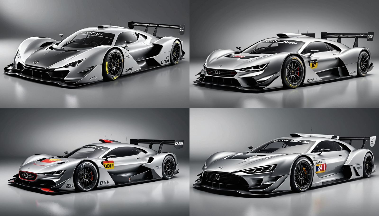 Futuristic DTM Concept Race Car Studio Photo