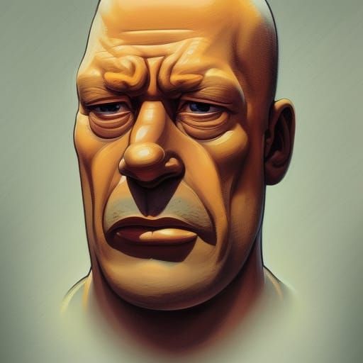 Hyperdetailed Homer Simpson Portrait