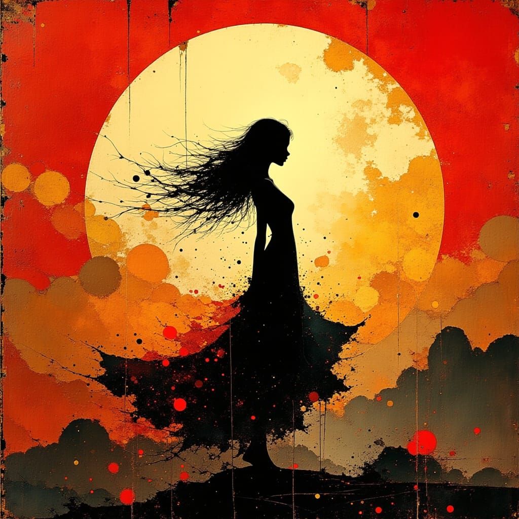 Enchanting Goddess of Moonlit Dance