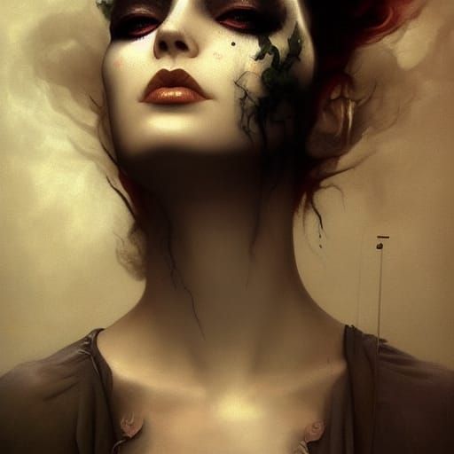 White Smoke Art: Analogous Colors and Dramatic Textures