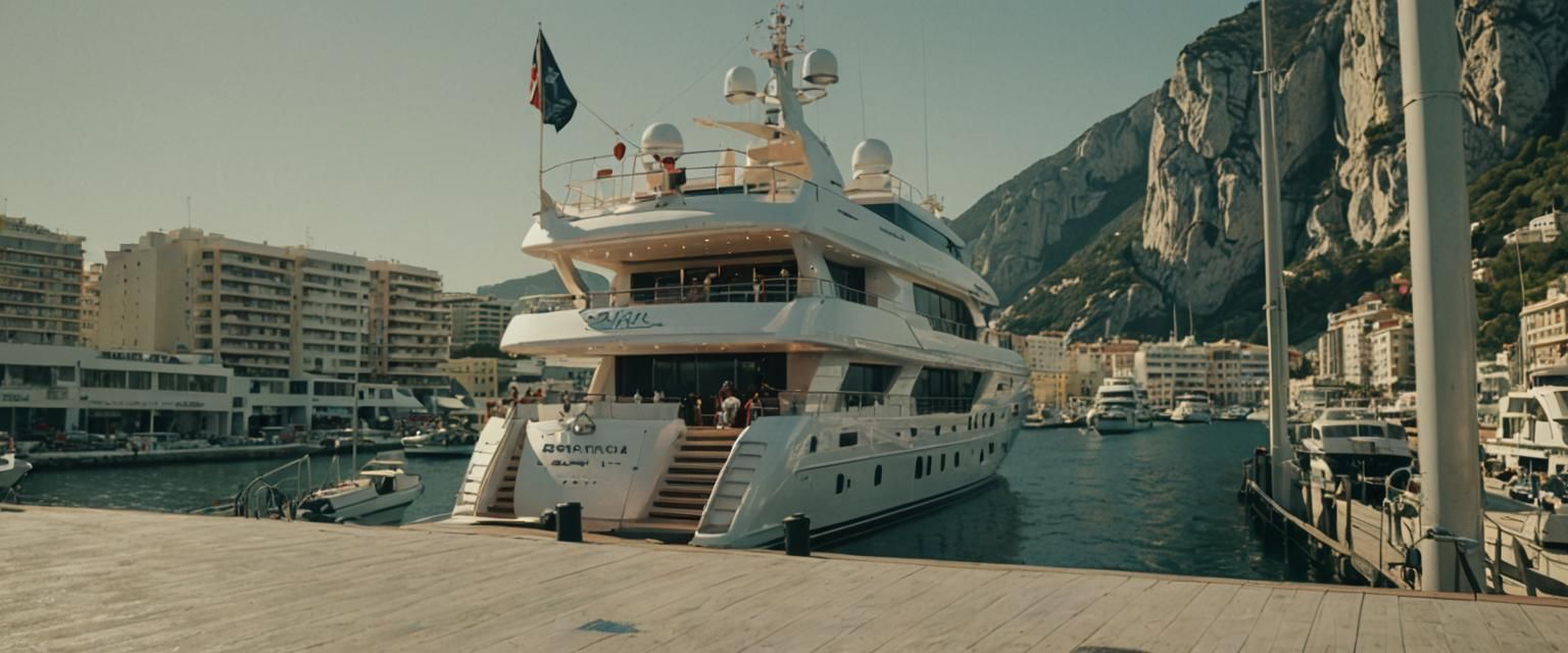 Super Yachts Visit Gibraltar: Cinematic Film Still