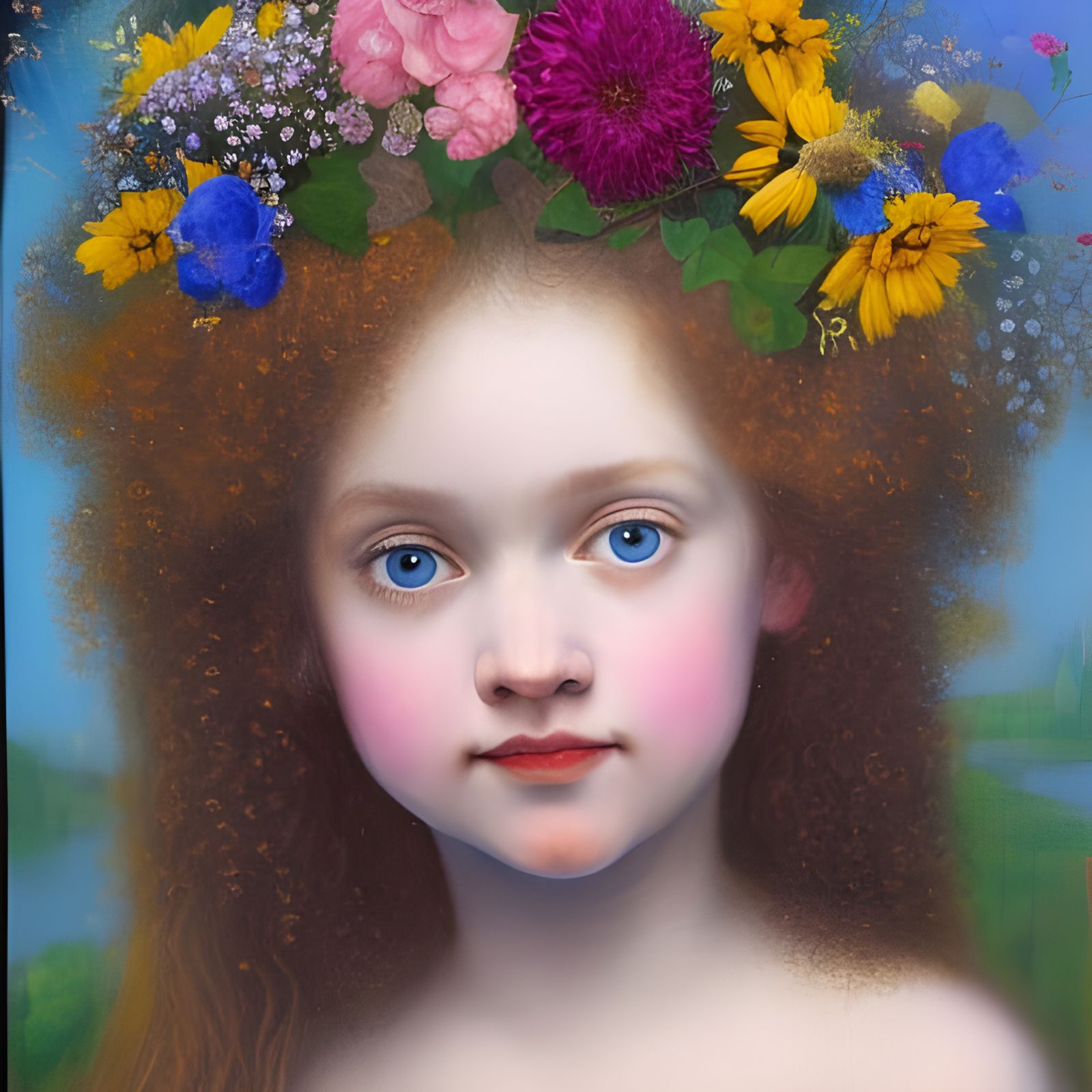 Beautiful Princess Portrait in Rembrandt Style