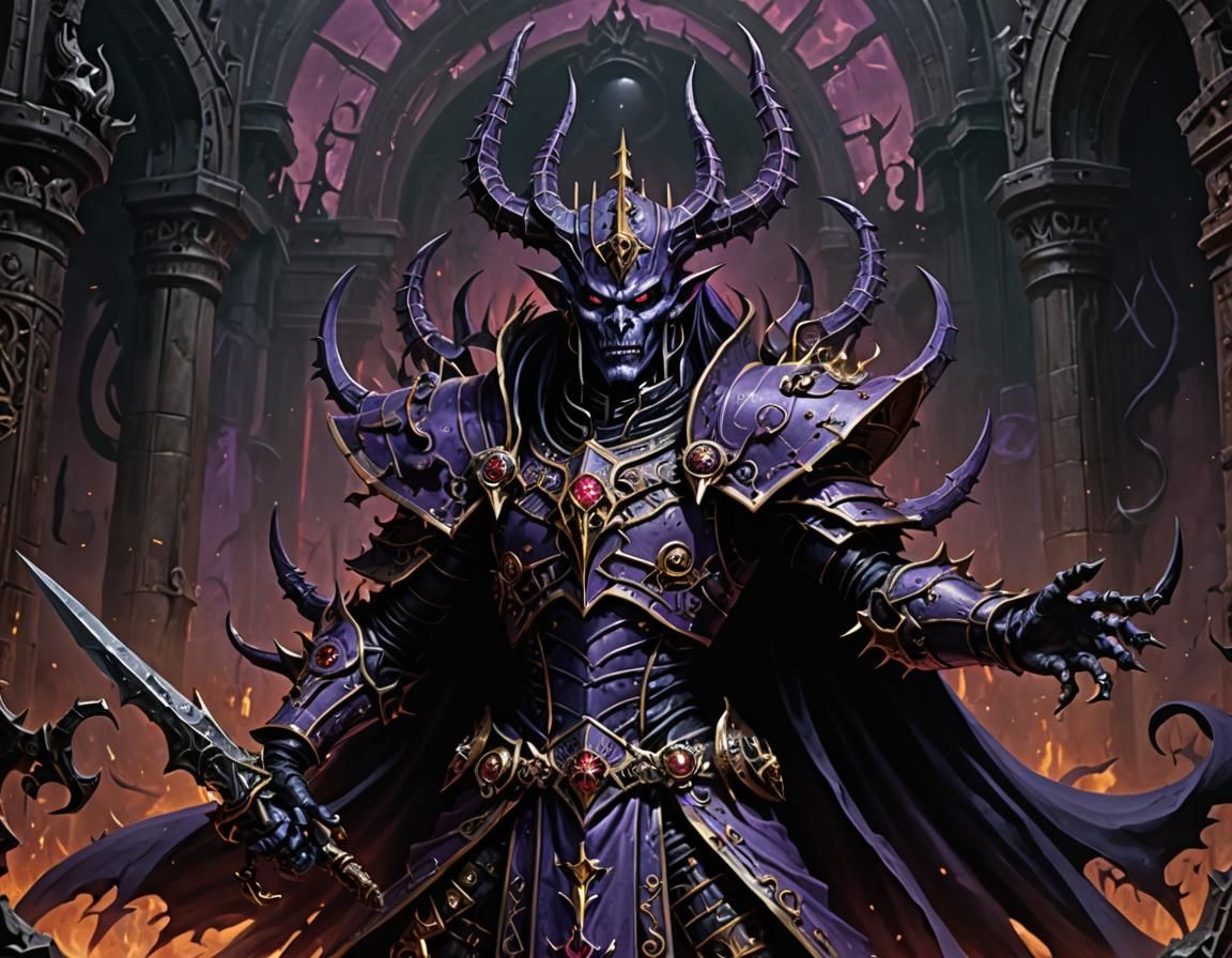 Slaanesh, Dark Prince of Chaos, in Palace Dungeon