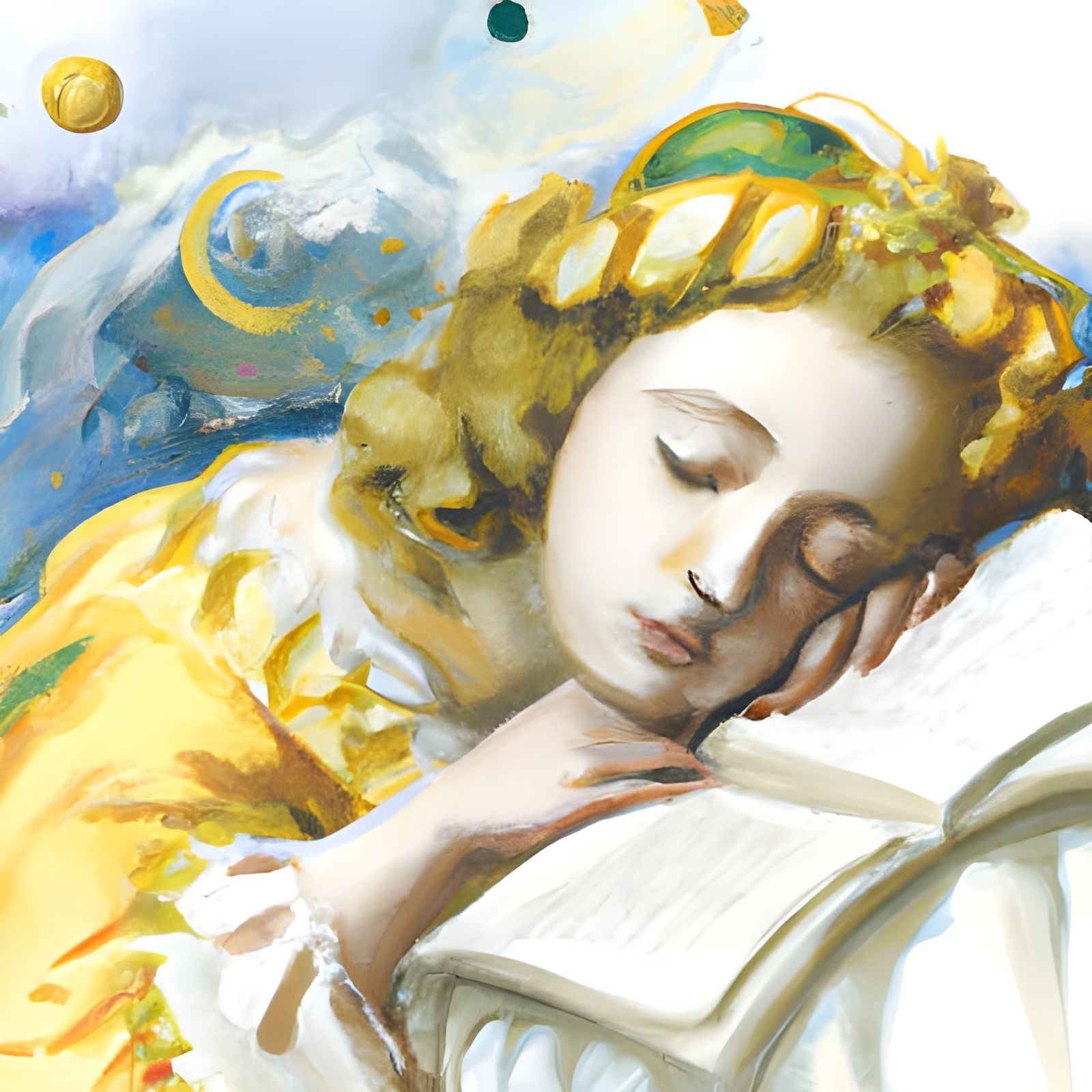 Renaissance Watercolor Dreamscape in Baroque Style