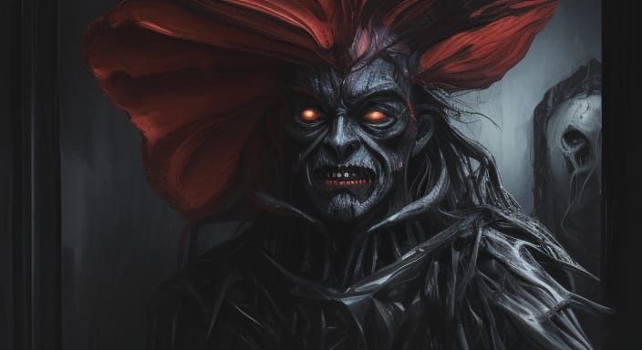 Surreal, Fauvist-Inspired Figure Emerges from Darkness