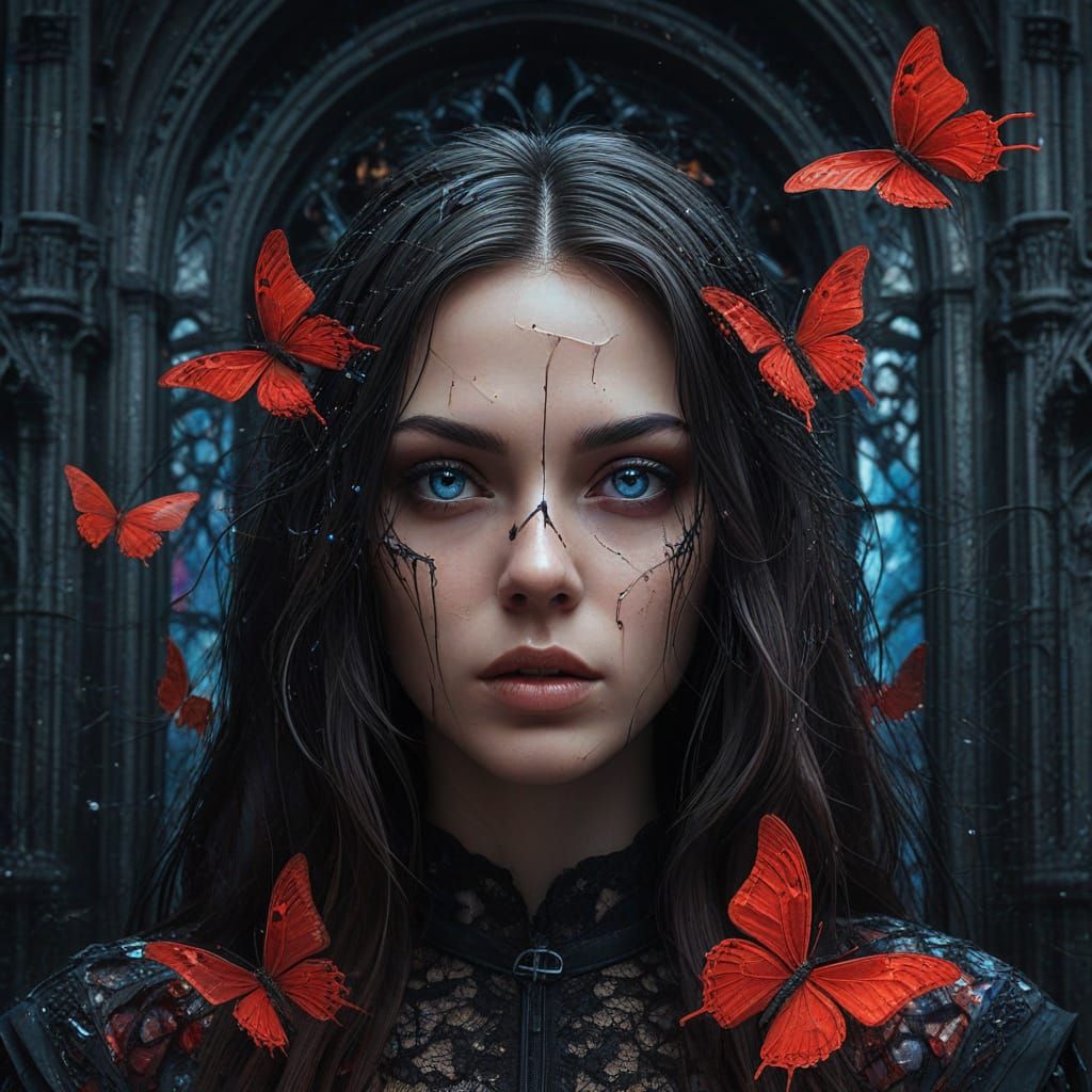 Ethereal Being Emerges from Shattered Dimensions